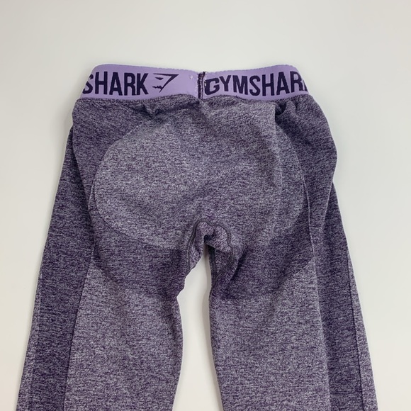 GYMSHARK Leggings Size XS Heather Purple with stretch Designer Workout - Picture 4 of 13